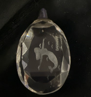Denmark Crystal Threader Pendant window decor signed