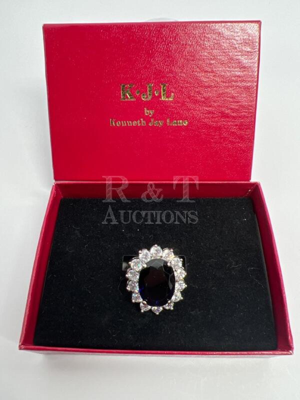 Kenneth Jay Lane Statement Royal Ring original box