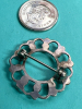Antique Sterling Turquoise Brooch - 2