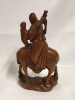 Hand Carved Wood Japanese Archer on Horse - 3