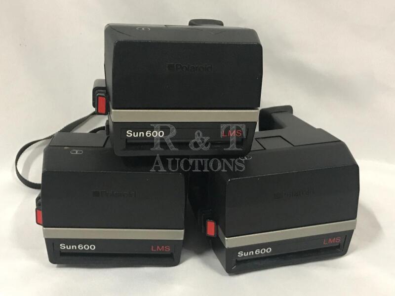 3 Polaroid Sun 600 LMS Cameras