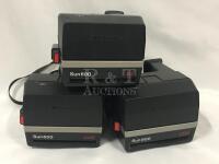 3 Polaroid Sun 600 LMS Cameras