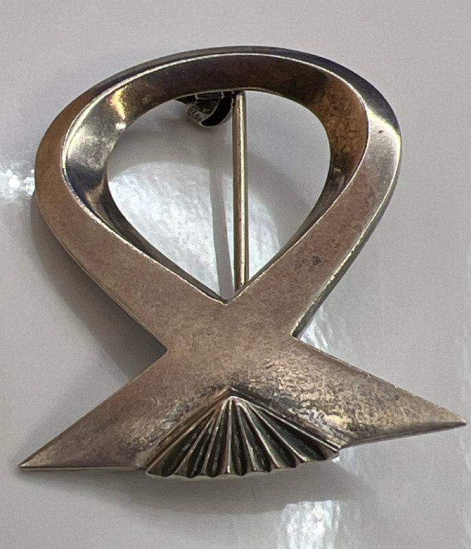 Scottish Sterling Mid Century Modern Brooch