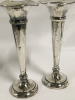 Pair English Sterling Silver Bud Vases - 3