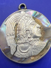 Stamped Mexico Chief Abalone Pendant - 4