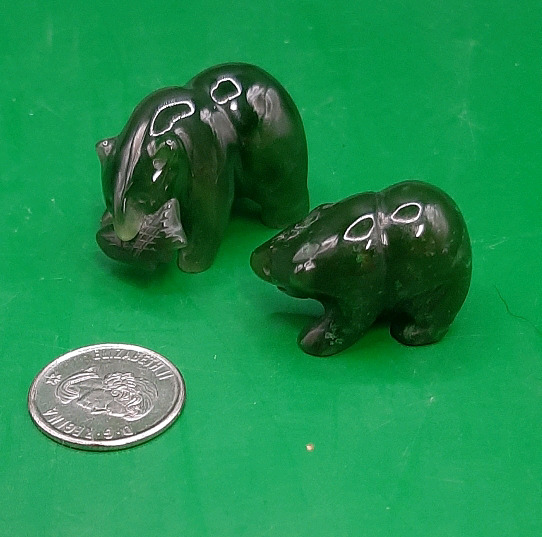 Vintage Jade Bears