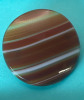 Antique Large Round Agate Brooch