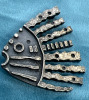 Mid Century Modern Brutalist Pewter Fish Brooch