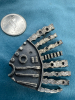 Mid Century Modern Brutalist Pewter Fish Brooch - 2