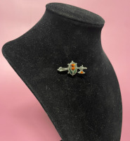 Scottish Sterling and Agate Brooch