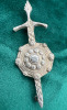 Sterling Glasgow 1957 Sword Shield Pin - 5