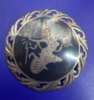 SIAM Sterling Silver Brooch