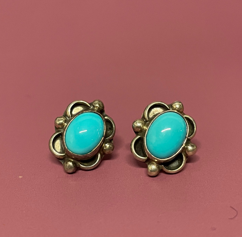 Southwest Sterling Silver and Turquoise earrings