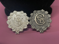 2 Vintage Golf Pins one Sterling and one Birks