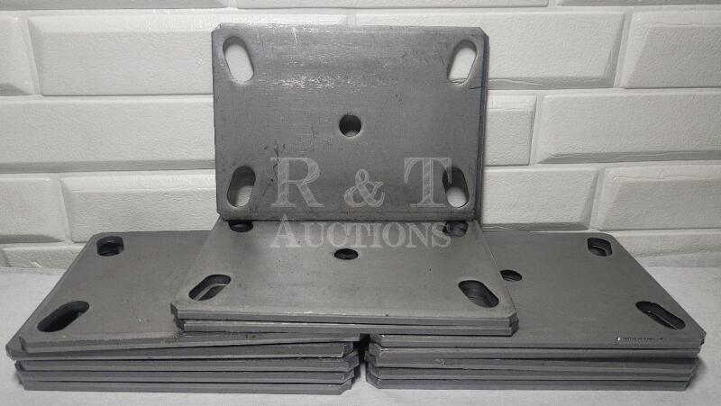 Heavy Duty Steel Plates , 6 1/4"&times;4.5"&times;6mm - 13 Plates - New