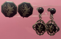 Siam Sterling Screwback earrings 2 pairs