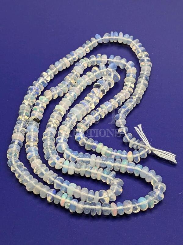 New Ethiopian Opal Beads - Strand of 100+ Beads for Jewelry Making.