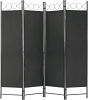 Costway 4-Panel 6' Room Divider Folding Privacy Screen w/Steel Frame - New in Box