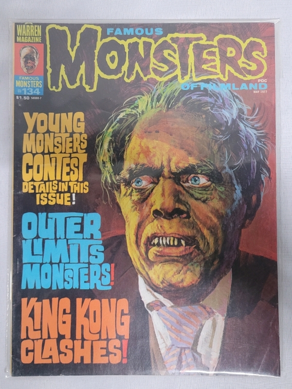Vintage Famous Monsters of Filmland Magazine May 1977 Issue #134 Very Good Condition