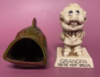 Grandpa and fish figures