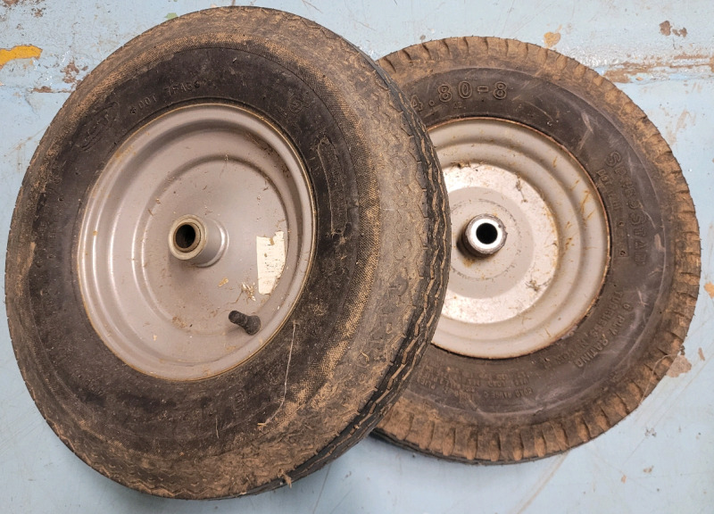 4.80-8 One Bolt Trailer Tyres , Pair . Excellent Pre-owned Condition