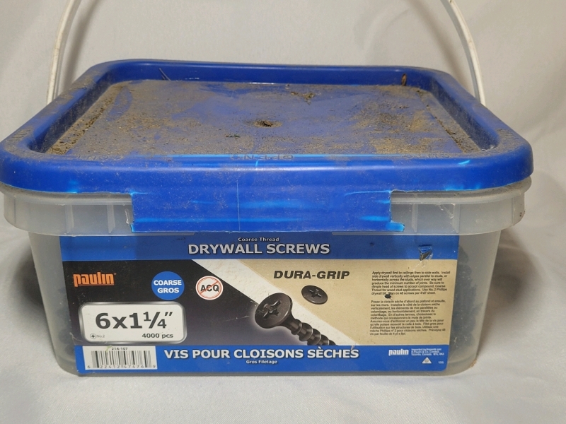 Paulin 6&times; 1 1/4" Dura-Grip Drywall Screws , 2000+