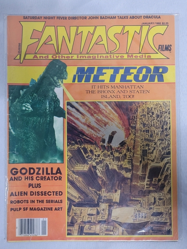 Vintage Fantastic Films and Other Imaginative Media Magazine in Plastic Sleeve