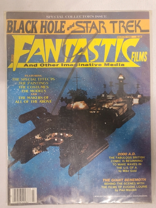 Vintage Fantastic Films and Other Imaginative Media Magazine in Plastic Sleeve