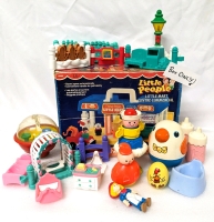 Vintage FISHER-PRICE, Trouble Bubble, Playskool & Little Tykes Toys & Original Box from the Little Mart (Box only)