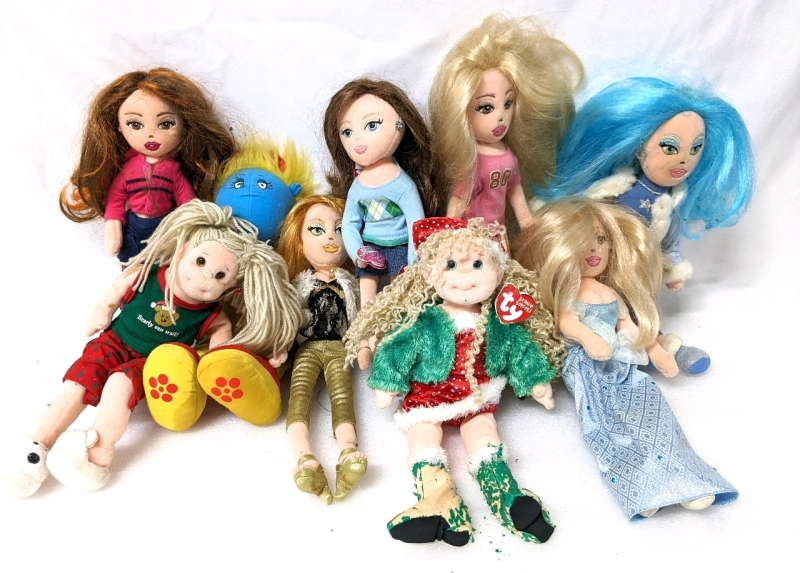 Assortment of TY Girlz Dolls & Tweenie Most are 13"