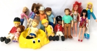 Vintage Little Tykes Dollhouse Family, Fisher-Price Living Family Dolls, 60's Rubber Go Go Dancer, Sailor Mars Toy +