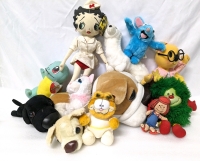 Vintage to Newer Plush Toys: Garfield, Rainbow Brite, The Dog, The Cat, Pokemon+