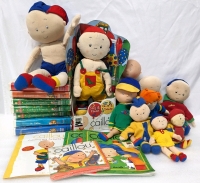 Vintage to Newer CAILLOU Plush, Activity Books & VHS