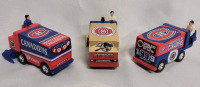 Montreal Canadians Zamboni Collector Diecast Cars . Three (3) Cars