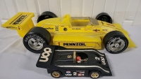2 Vintage Plastic Race Car Models - Gay Toys & Roxy Toys