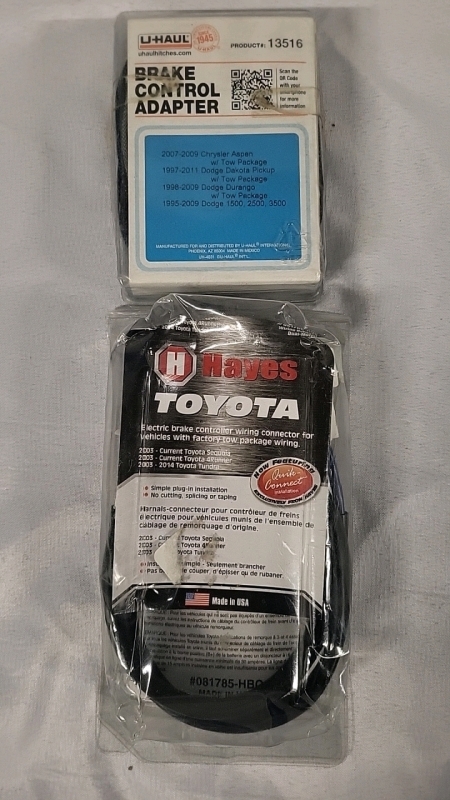 U-Haul Brake Control Adapter & Toyota Brake Controller Wiring Connector