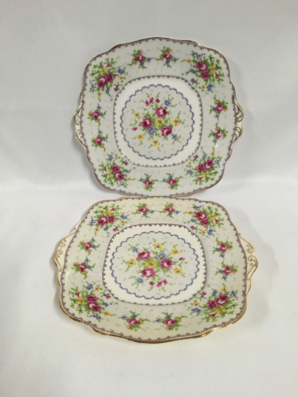 Royal Albert Petit Point Cake Plates