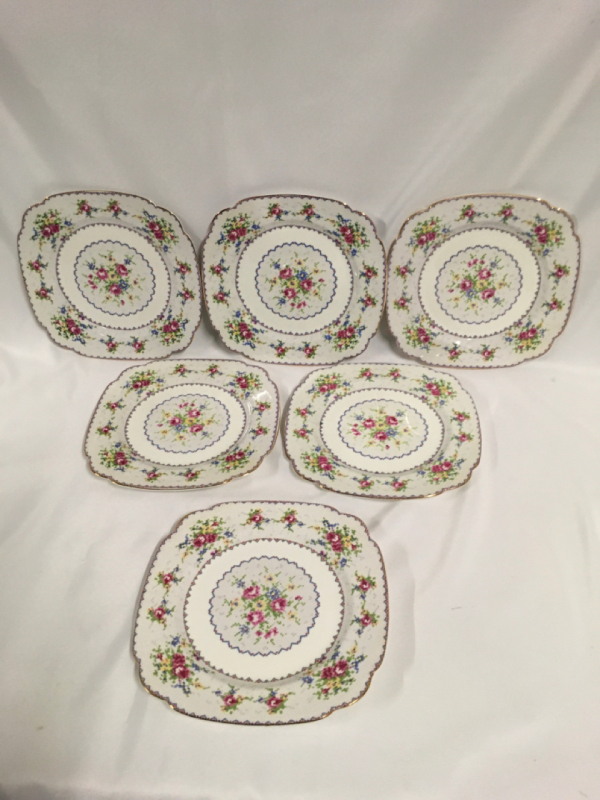 Royal Albert Petit Point 6 Dinner Plates