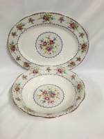 Royal Albert Petit Point Platter & Bowl