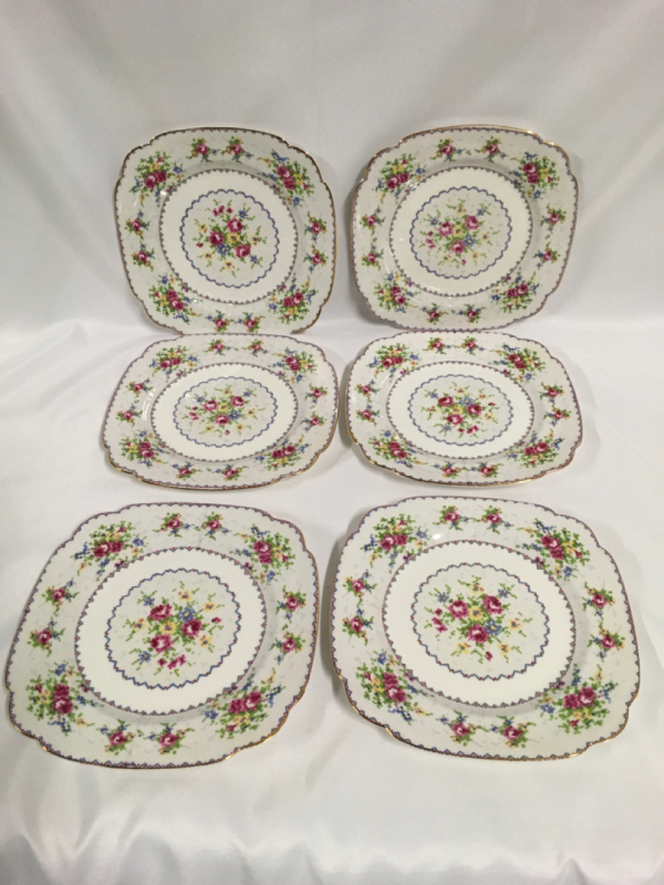 Royal Albert Petit Point 6 Dinner Plates