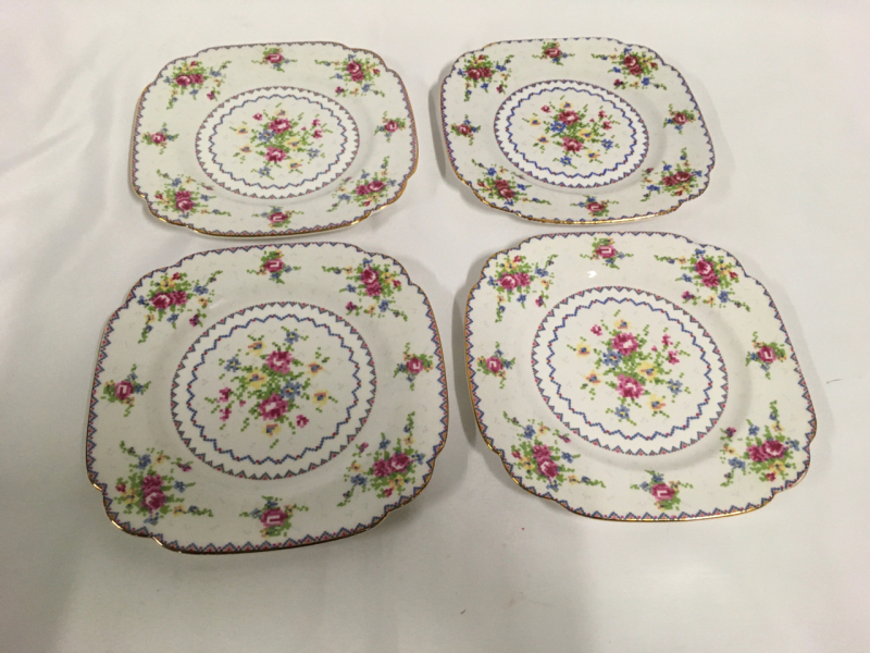 Royal Albert Petit Point 4 Salad Plates