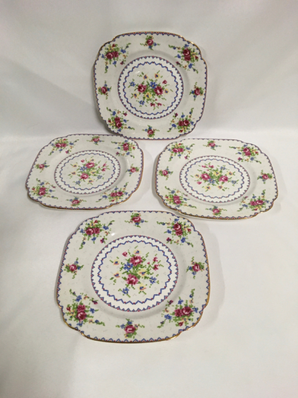 Royal Albert Petit Point 4 Salad Plates LOT II