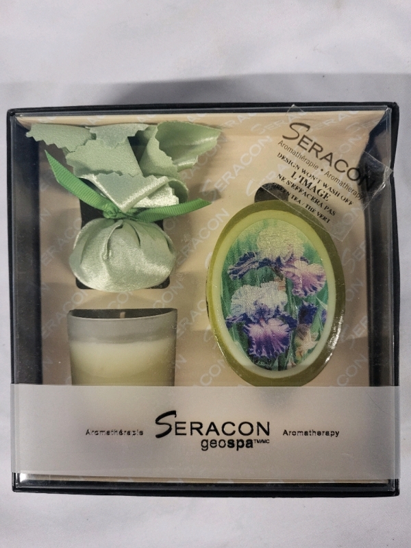 New Seracon Geospa Greent Tea Soap & Candle +
