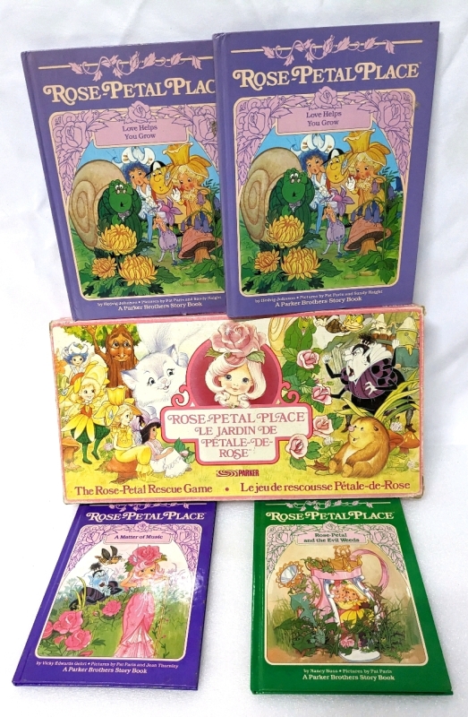 Vintage Rose-Petal Place Hardcover Story Books & The Rose-Petal Game