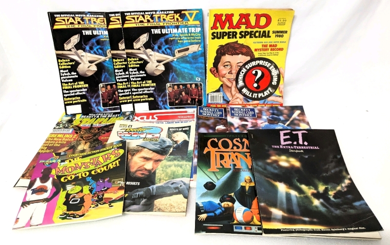 Vintage Magazines & Storybooks : MAD, Star Trek V The Official Movie Magazine, Starlog, Beckett Baseball Card Monthly +