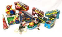 Vintage Tin & Eind-Up Toys (Panda & Duck Working)
