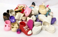 Collection of Vintage to Newer Doll Shoes