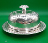 Vintage Silverplate Covered Butter Dish