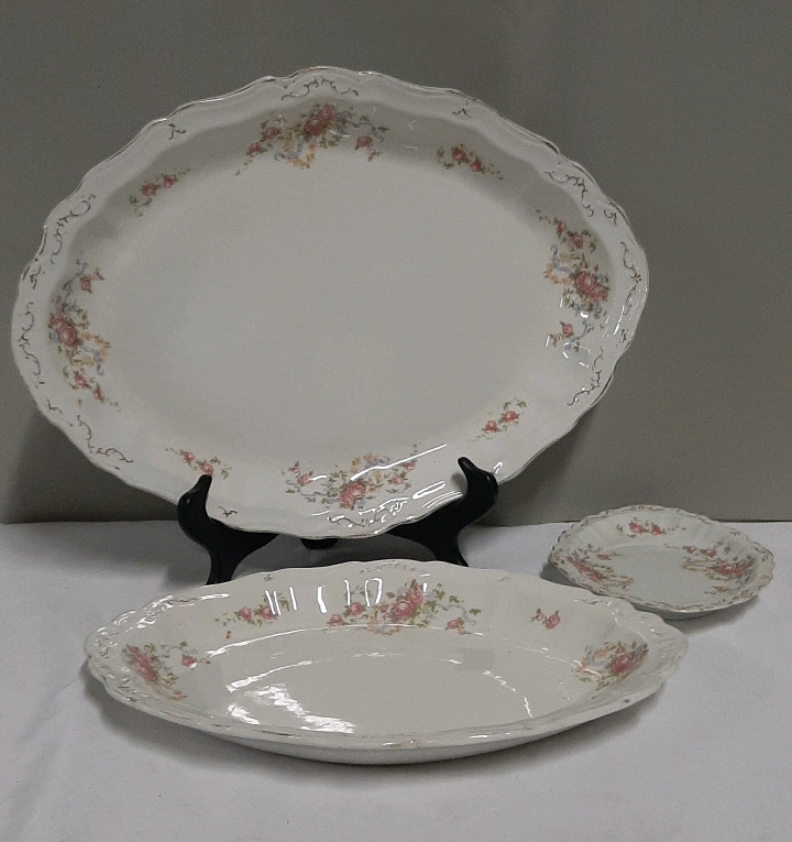 Vintage Royal Wedgwood and Company Semi Porcelain Platters