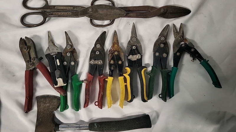 Lot of Cutting Tools & A Hatchet